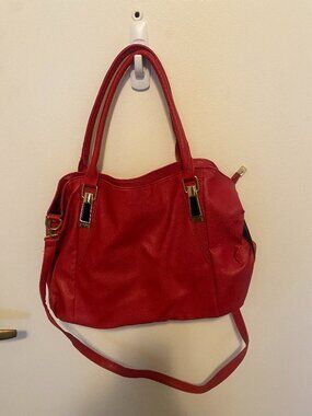 Faux Leather Shoulder Bag Everyday Handbag